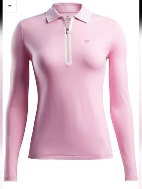 G/FORE Featherweight Zip Long Sleeve Golf Polo